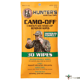 HS FACE PAINT REMOVER PADS CAMO-OFF 30PK