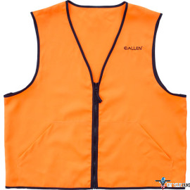 ALLEN DELUXE HUNTING VEST ORANGE LARGE 2 FRONT POCKETS