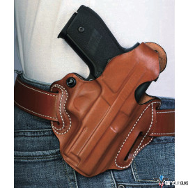 DESANTIS THUMB BREAK SCABBARD RH OWB LEATHER M&P SHLD 9 TAN