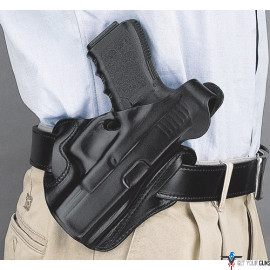 DESANTIS THUMB BREAK SCABBARD RH OWB LEATHER GLK 19,23,36 BL